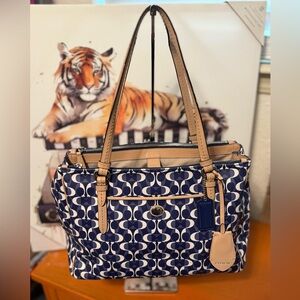 Coach Peyton Dream C Jordan Double Zip Carryall VGUC